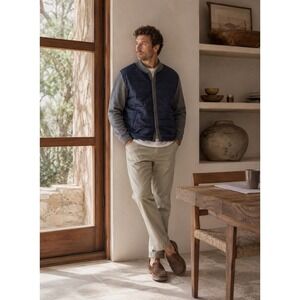 Barbour Quilted Hybrid Jacket Men XXL‎ Weather Comfort Navy Grey